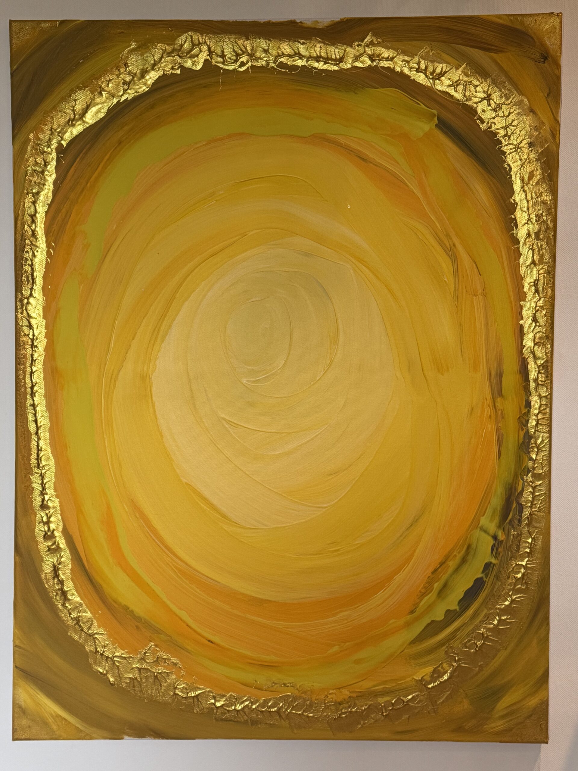 Die ewige Sonne – handgemaltes Originalgemälde, 60 × 80 cm