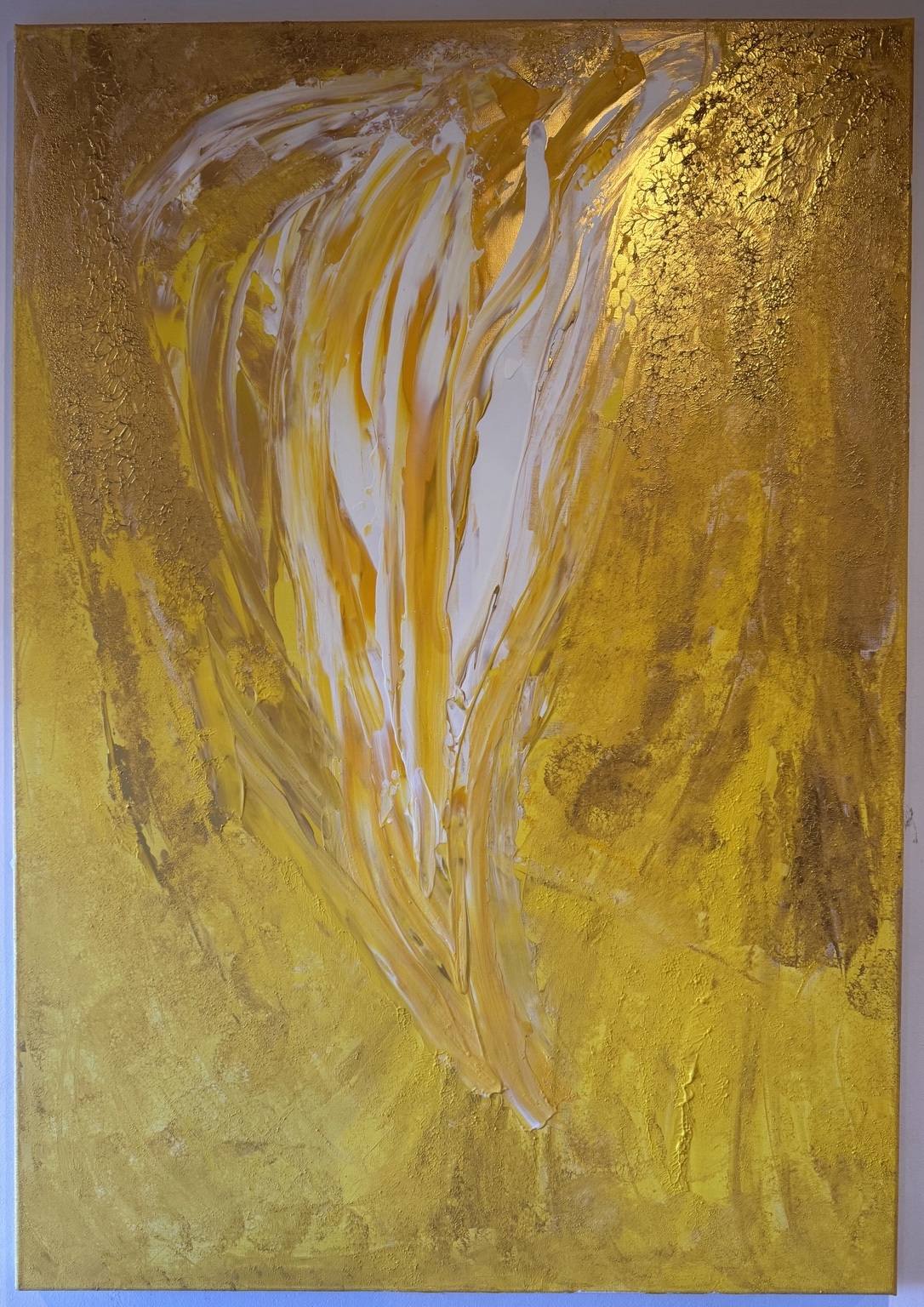 Wo Licht sich erinnert – handgemaltes Originalgemälde, 70 × 100 cm